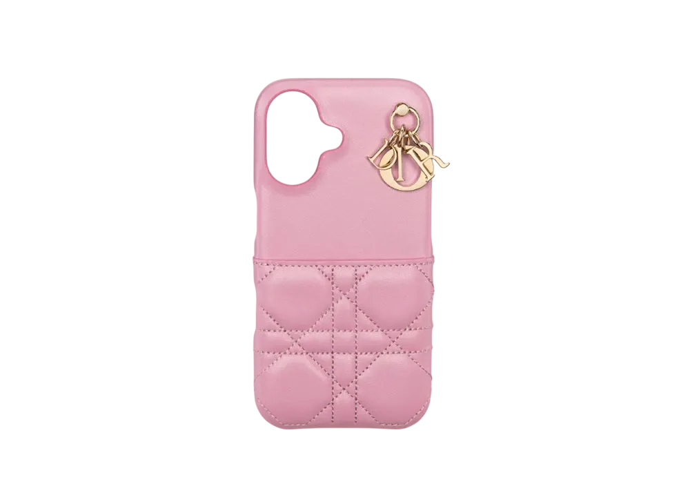 Dior Lady Dior iPhone 16 Case Cannage Lambskin Japan Exclusive "Hydrangea Pink"
