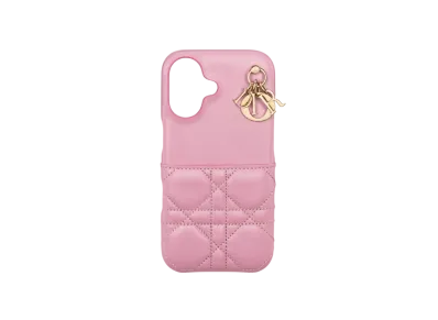Dior Lady Dior iPhone 16 Case Cannage Lambskin Japan Exclusive "Hydrangea Pink"