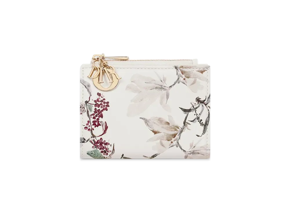 Dior Lady Dior Dahlia Wallet Millefiori Printed Lambskin "Multicolor"