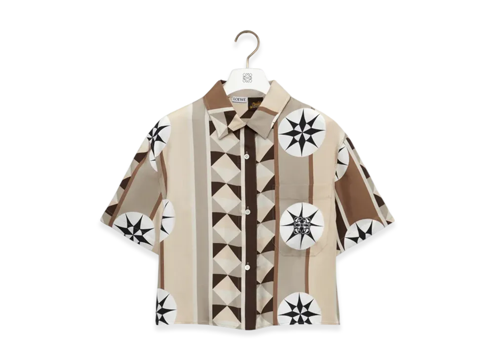 LOEWE Short-Sleeve Shirt "Beige/Multicolor"