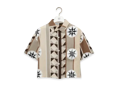 LOEWE Short-Sleeve Shirt "Beige/Multicolor"