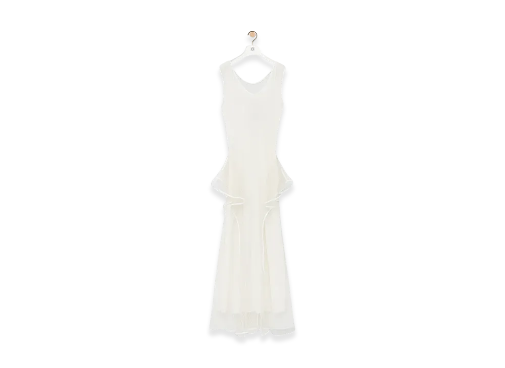 LOEWE Fishnet Dress "White"