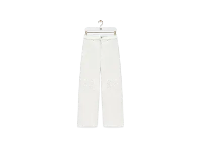 LOEWE Anagram Baggy Jeans "White"