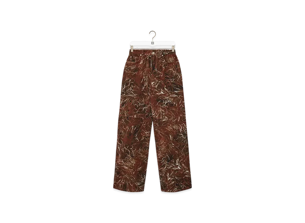 LOEWE Feather Jeans "Dark Brown/White"