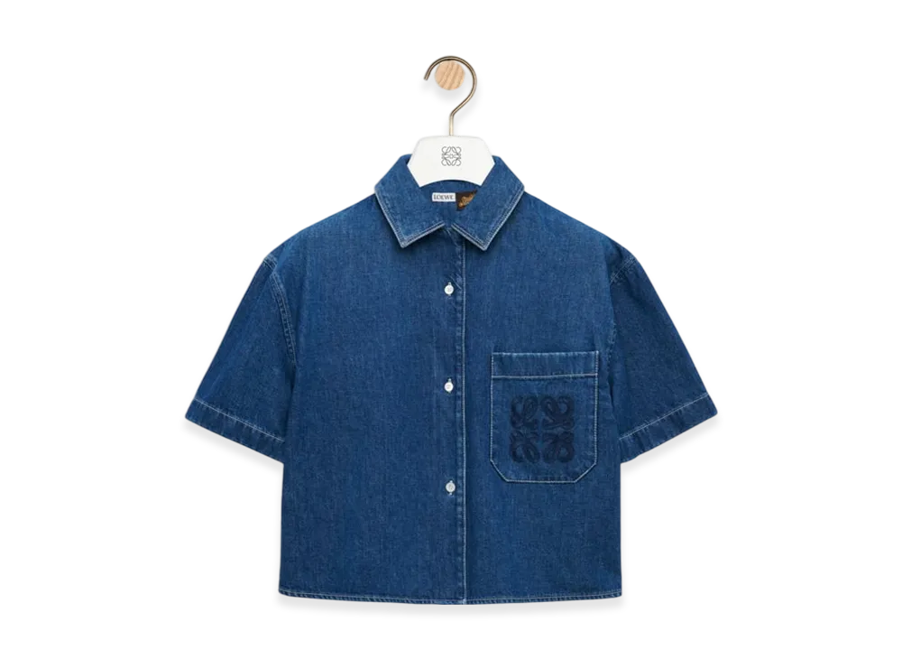 LOEWE Short-Sleeve Shirt "Light Blue"
