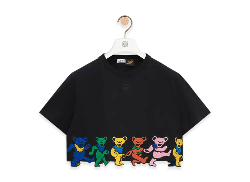 LOEWE Cropped Tee "Black/Multicolor"