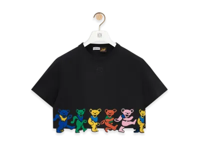 LOEWE Cropped Tee "Black/Multicolor"