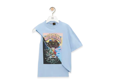 LOEWE Draped Top "Sky Blue/Multicolor"