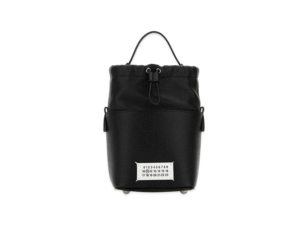 Maison Margiela Leather Mini 5AC Bucket Bag "Black"