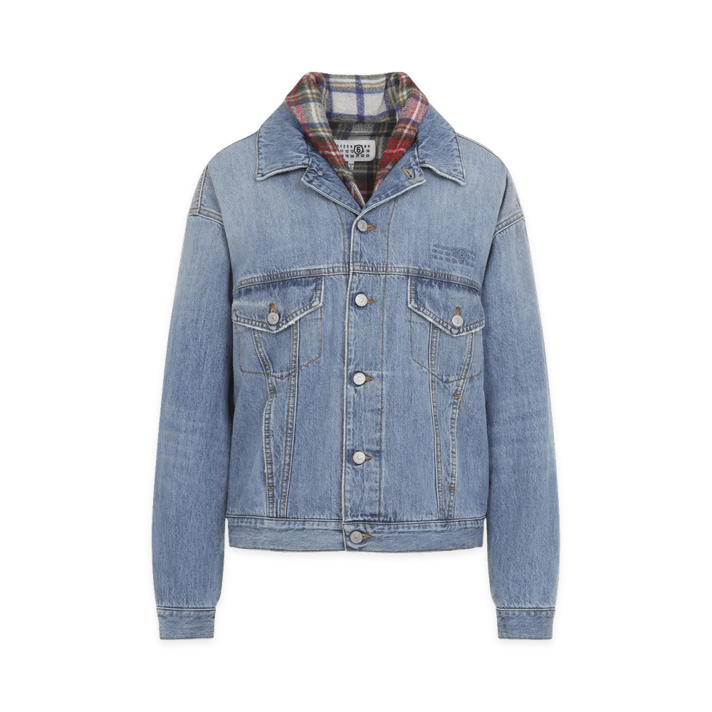 MM6 Maison Margiela Women's Denim Sport Jacket "Blue"