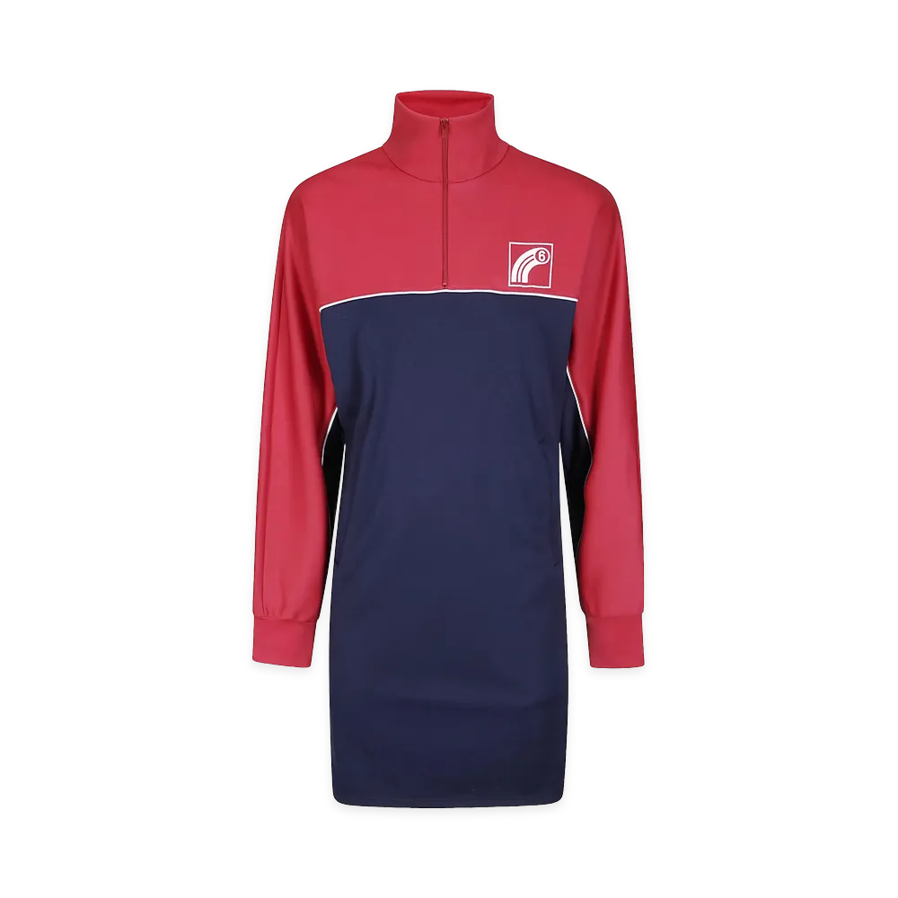 MM6 Maison Margiela Women's Dresses "Navy/Red"
