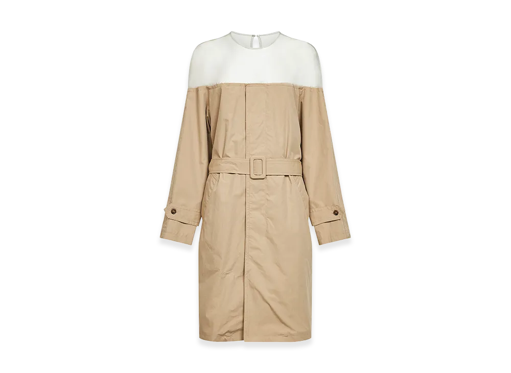 MM6 Maison Margiela Women's Dresses "Beige/White"