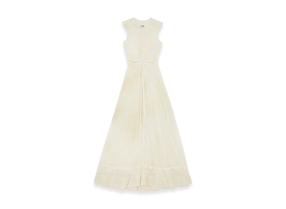 MM6 Maison Margiela Women's Ruffle Dress "White"