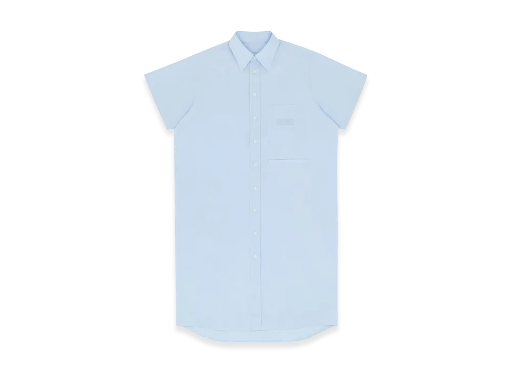 MM6 Maison Margiela Women's Oversized Shirt Dress "Light Blue"