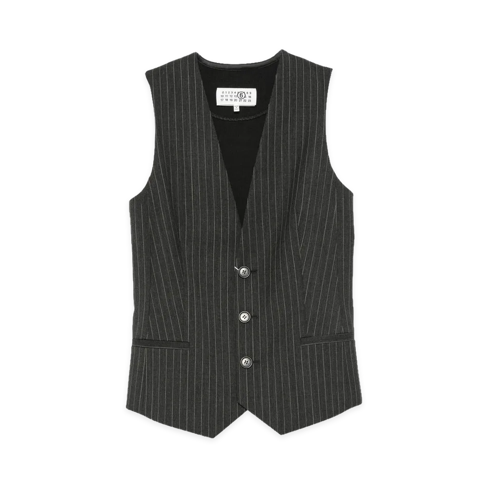MM6 Maison Margiela Women's Waistcoat "Black"