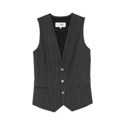 MM6 Maison Margiela Women's Waistcoat "Black"