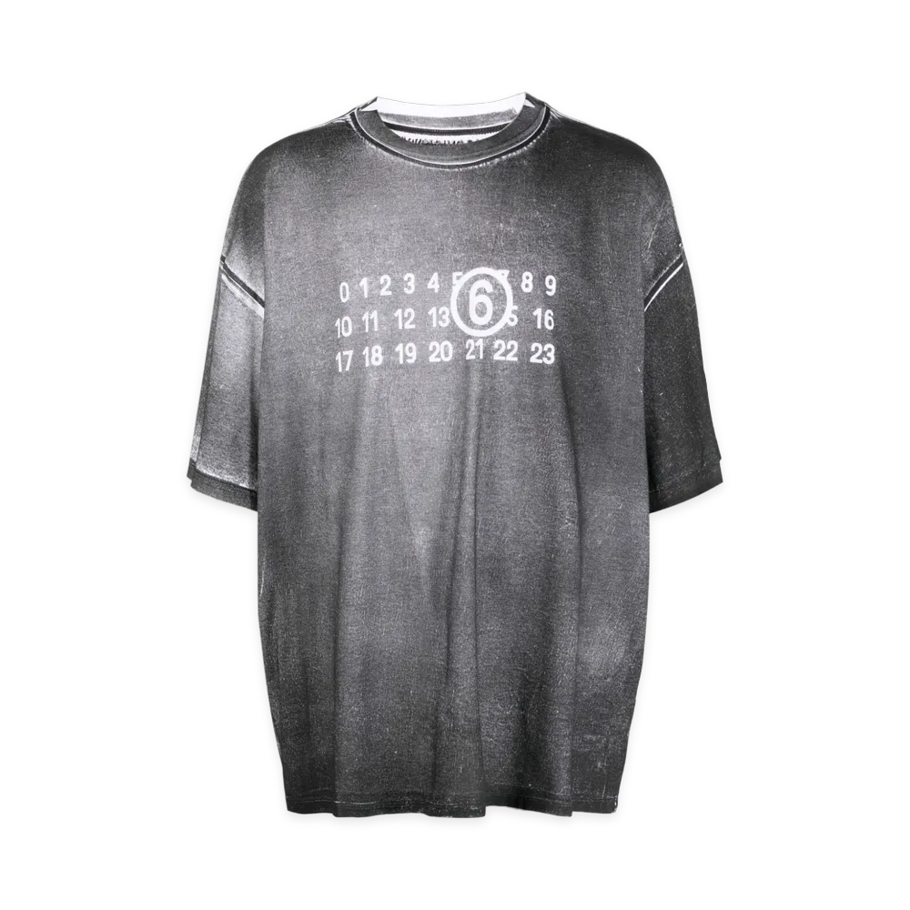 MM6 Maison Margiela T-Shirts "Black/White"