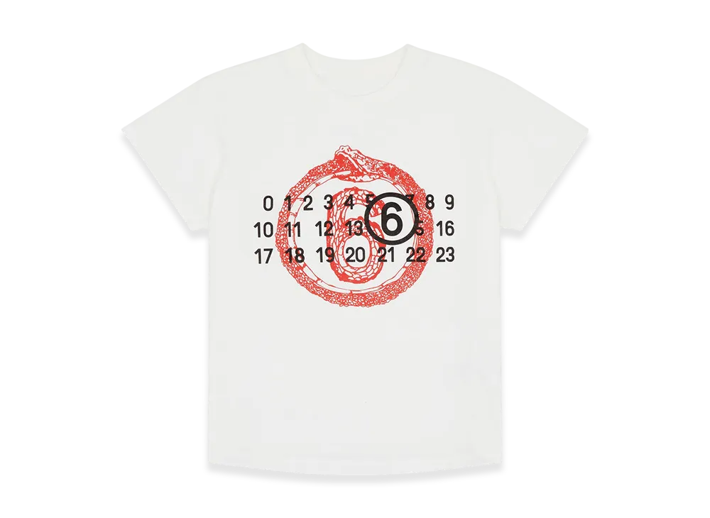 MM6 Maison Margiela Women's Year Of The Snake T-Shirt "White"