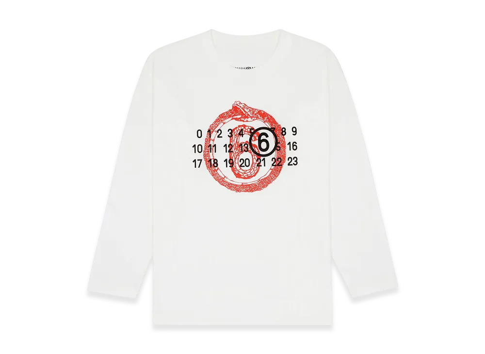 MM6 Maison Margiela Women's Year Of The Snake Long Sleeve "White"