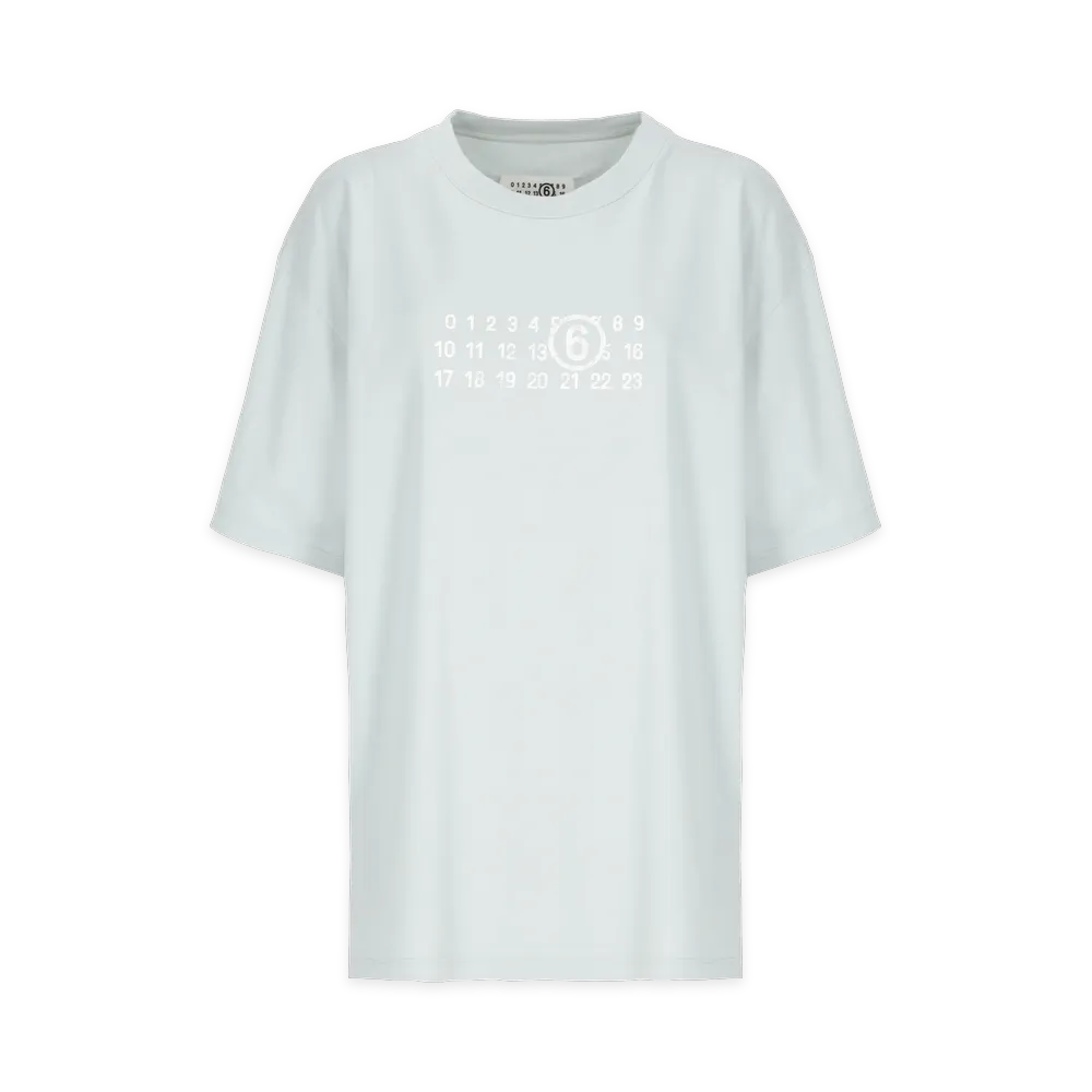 MM6 Maison Margiela Women's T-Shirts "Light Blue"