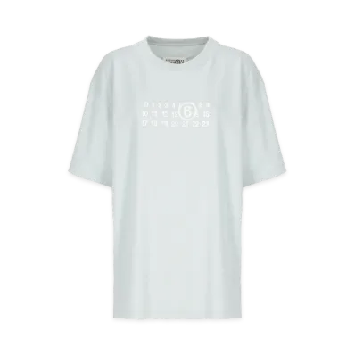 MM6 Maison Margiela Women's T-Shirts "Light Blue"