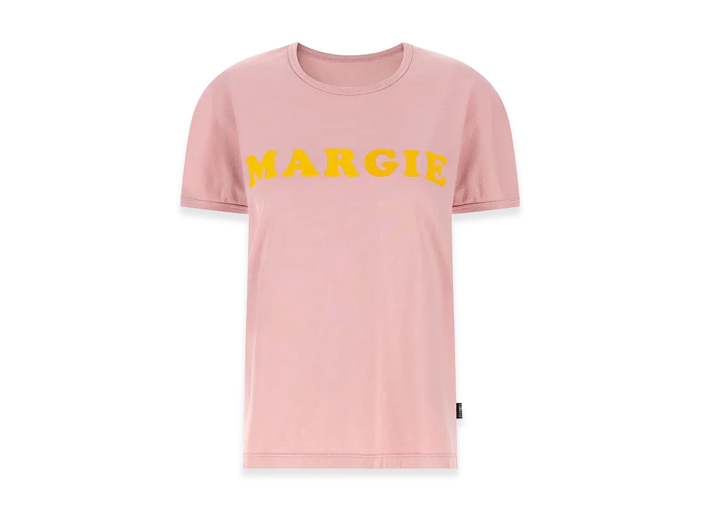 MM6 Maison Margiela Women's Arc Print T-Shirt "Pink"