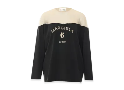 MM6 Maison Margiela Women's Long Sleeve T-Shirt "Black"