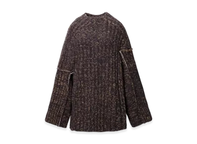 MM6 Maison Margiela Crew Neck Knit "Brown/Black"