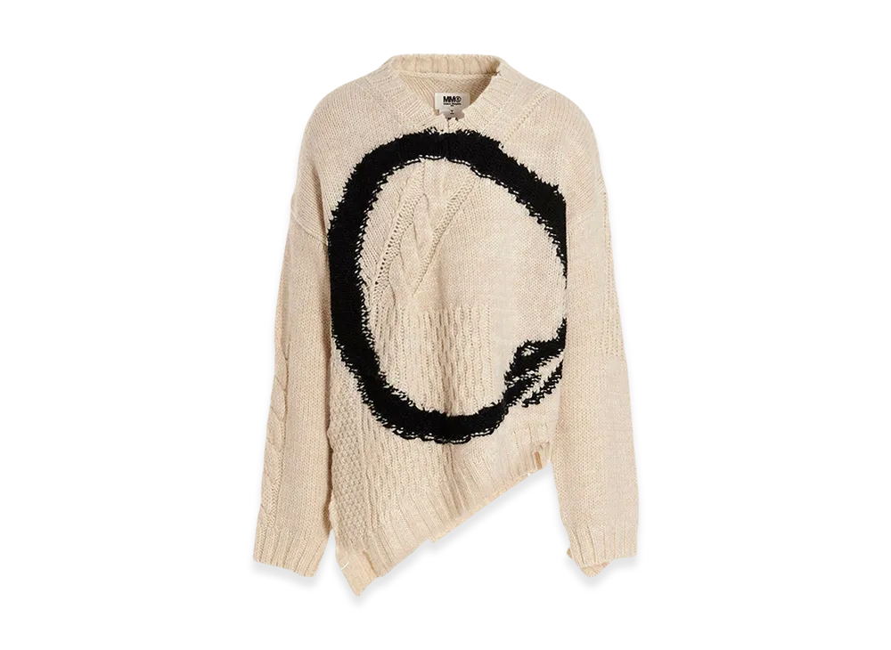 MM6 Maison Margiela Oversized Wool Knit "Off White"