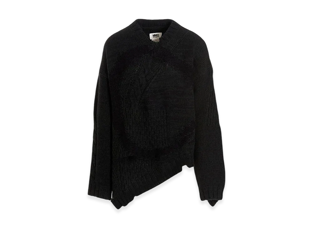 MM6 Maison Margiela Oversized Wool Knit "Petrol Green"