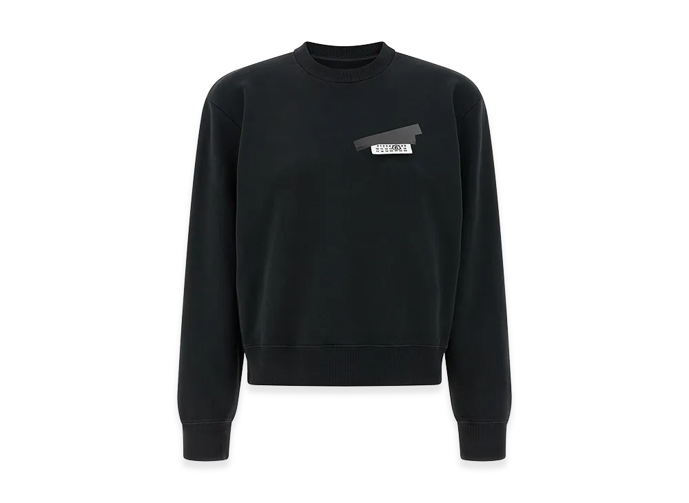 MM6 Maison Margiela Women's Numeric Signature Sweatshirt "Black"