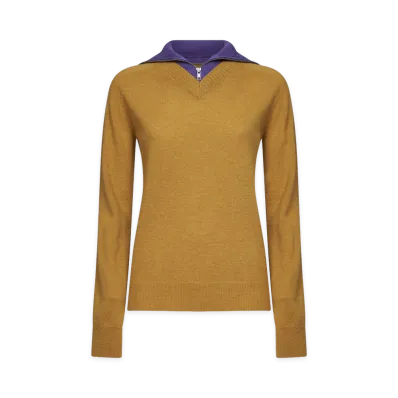 MM6 Maison Margiela Women's Sweaters "Mustard/Violet"