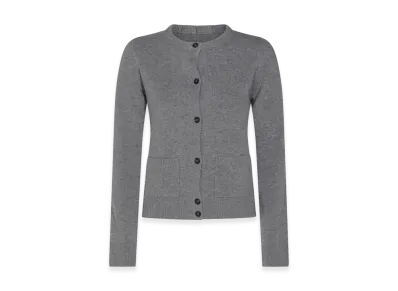 MM6 Maison Margiela Women's Wool Blend Cardigan "Grey"