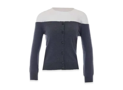 MM6 Maison Margiela Women's Cardigan "Gray/White"