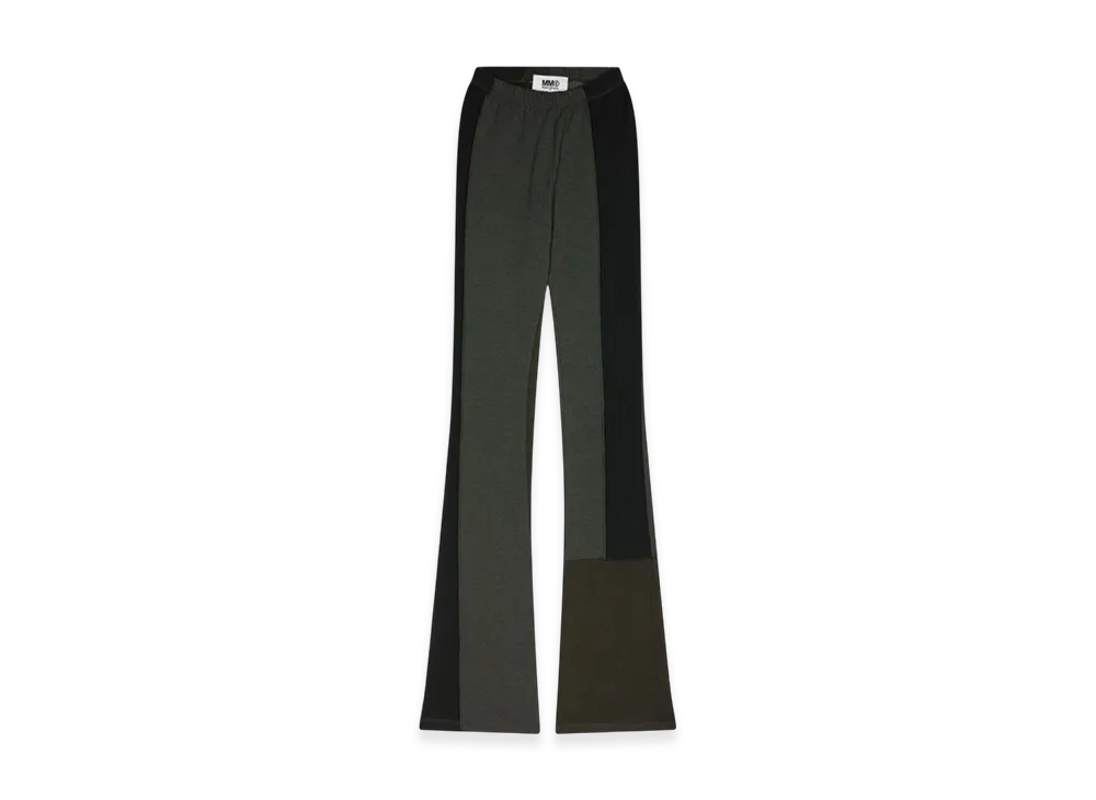 MM6 Maison Margiela Women's Patchwork Trousers "Petrol Green"