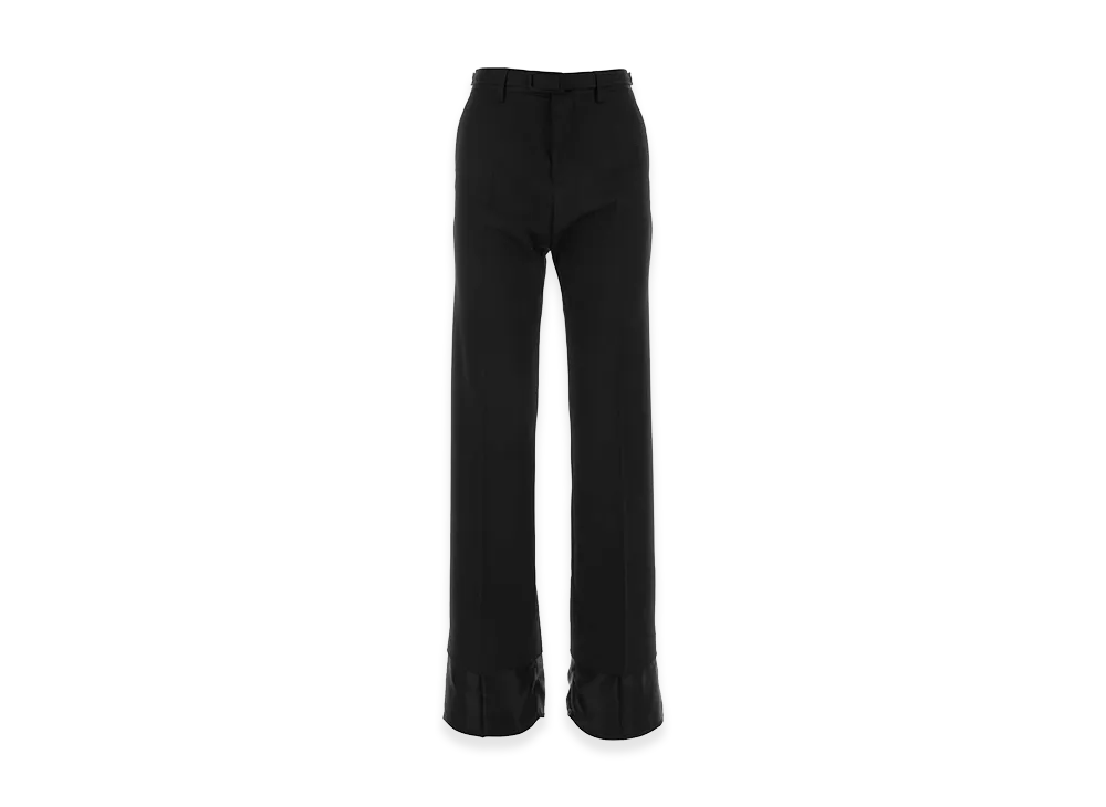 MM6 Maison Margiela Women's Stretch Polyester Blend Pant "Black"