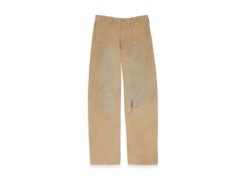 MM6 Maison Margiela Women's Tailored Painter Trousers "Sand Beige"