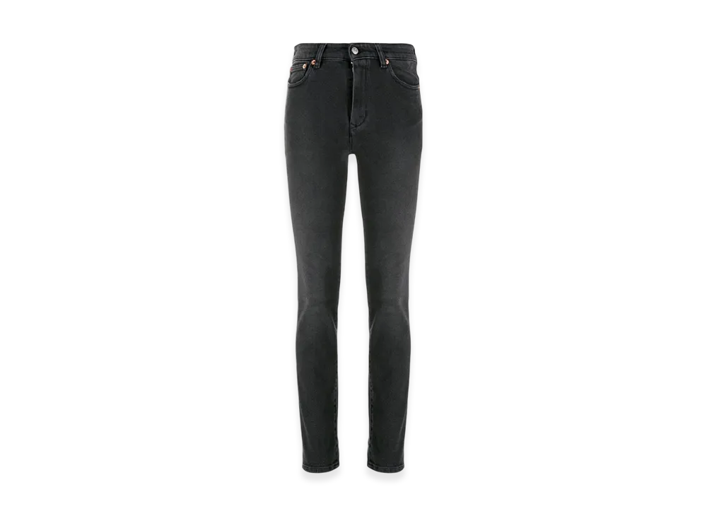 MM6 Maison Margiela Women's Logo Patched Denim Jeans "Black"