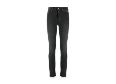 MM6 Maison Margiela Women's Logo Patched Denim Jeans "Black"