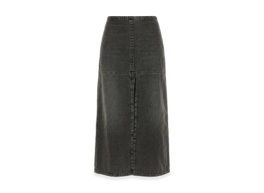 MM6 Maison Margiela Women's Long Denim Skirt "Gray"