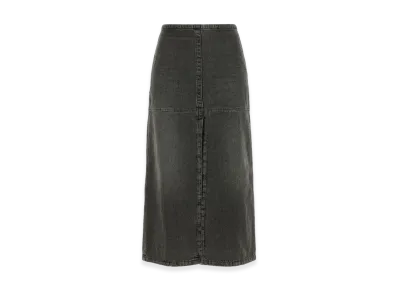 MM6 Maison Margiela Women's Long Denim Skirt "Gray"