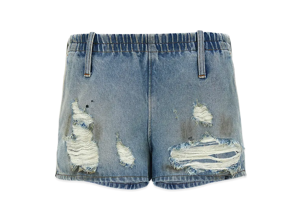 MM6 Maison Margiela Women's Used Shorts "Light Blue"