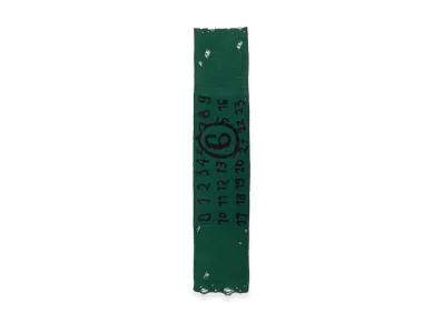 MM6 Maison Margiela Women's Virgin Wool Scarf "Green"