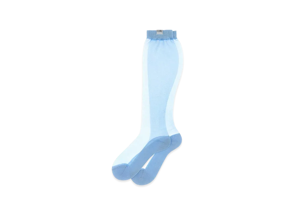 MM6 Maison Margiela Women's Organza Socks "Light Blue"