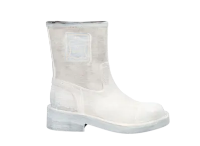 MM6 Maison Margiela Paint-Effect Boots "White"