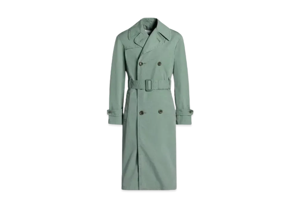 Maison Margiela Double Breasted Trench Coat "Sage"