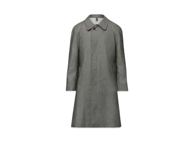 Maison Margiela Men's Beetle Back Canvas Trench "Caviar"