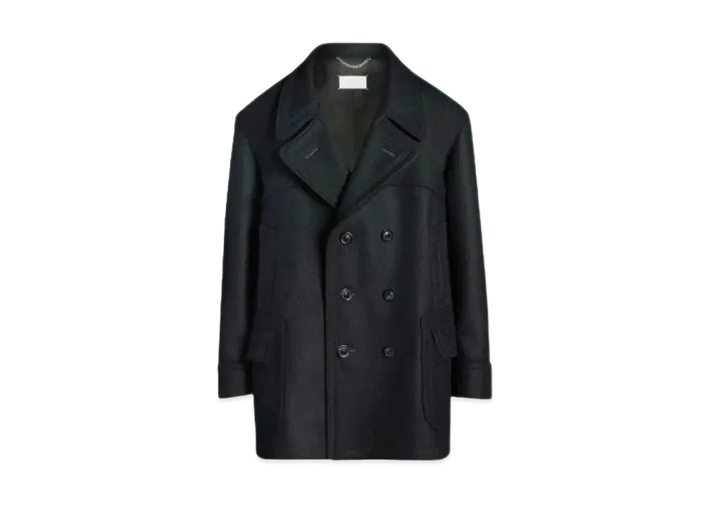 Maison Margiela Oversized Caban Coat "Black"