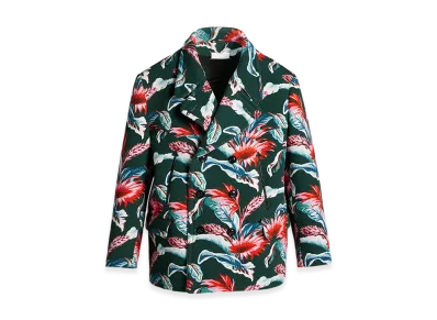 Maison Margiela Floral Jacket "Dark Green/Walnut"