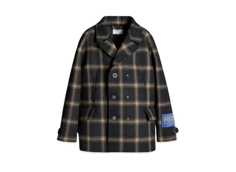 Maison Margiela Pendleton Peacoat "Black"